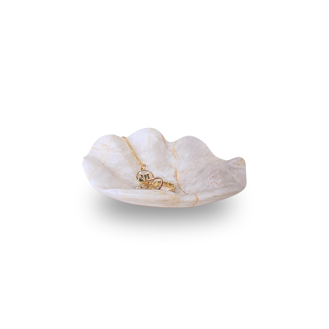 Clam Shell Marble Trinket